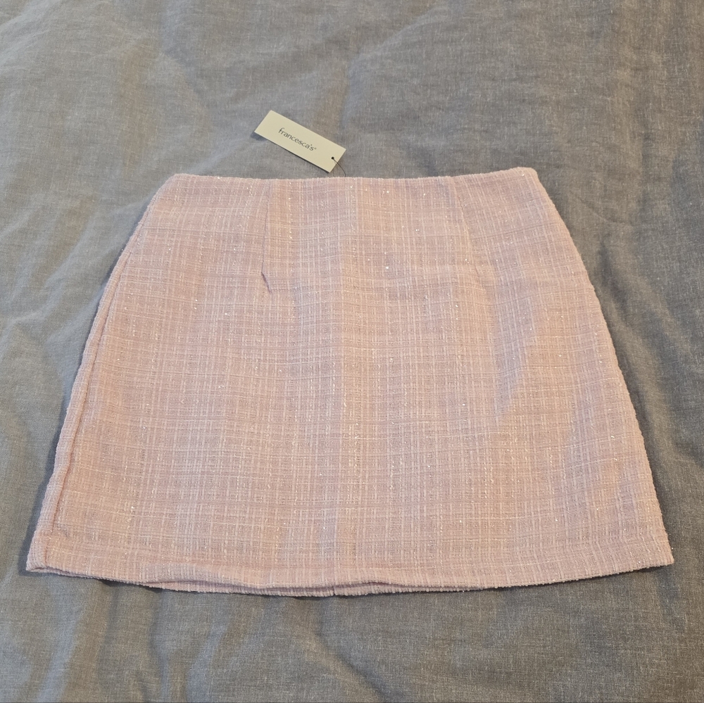 Francesca's Collections Blush Mini Skirt